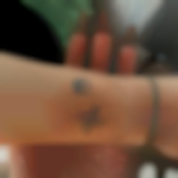 Звезда инь янь маленькие мини, фото - тату мастер