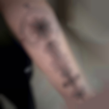 Тату для хлопців на руці агісхьяльм, фото - Тату майстер Екатерина Завгородянская