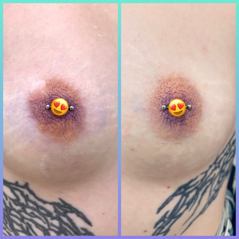 Пірсинг сосків, фото - Майстер з пірсингу Тетяна Ананьєва