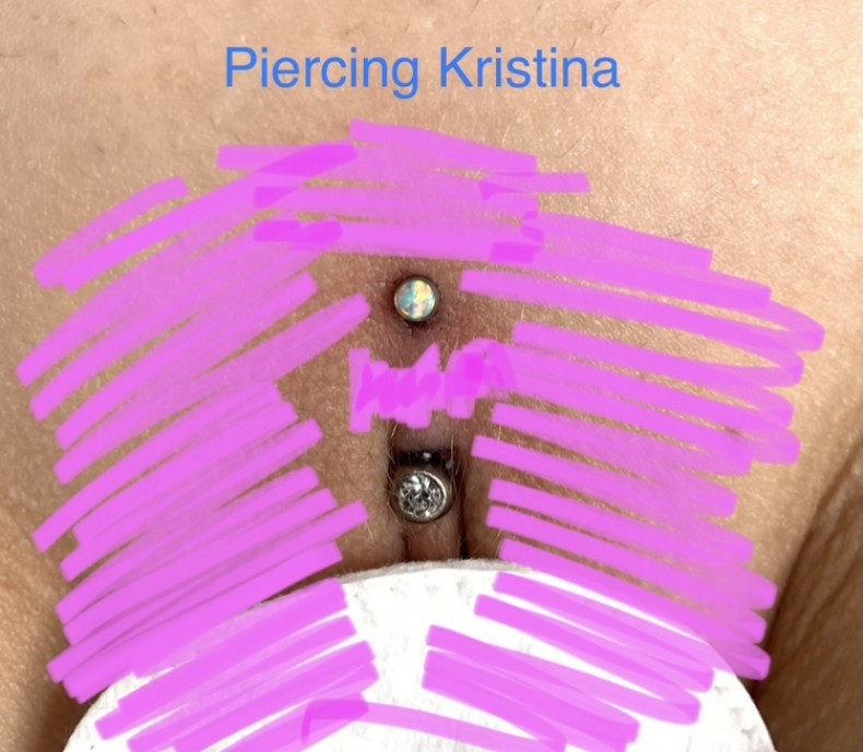 Интимный пирсинг женский «Кристина», фото - Майстер з пірсингу Тетяна Ананьєва
