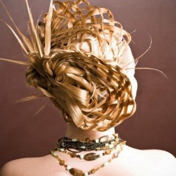 Укладка волос женская прическа, фото -  Шоколад