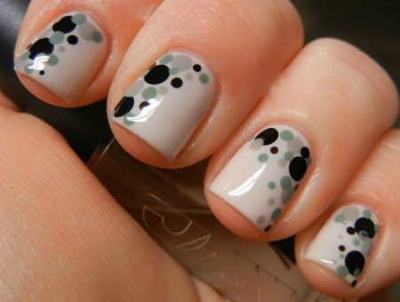 Женские черно-белые абстракция, фото -  Manicure Cafe