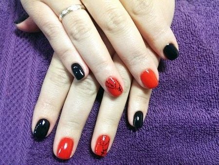 Для дівчат на пальцях кольорові, фото -  Manicure Cafe