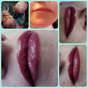 Татуаж губ перманентний макіяж, фото -  Икона стиля