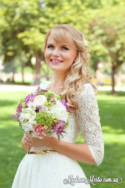Фотосесія на природі весільна з букетом, фото - Візажист Наталья Ткаченко