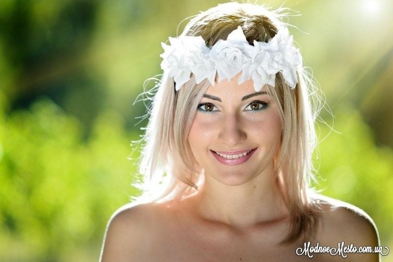 Фотосесія на природі портретна з вінком, фото - Візажист Наталья Ткаченко