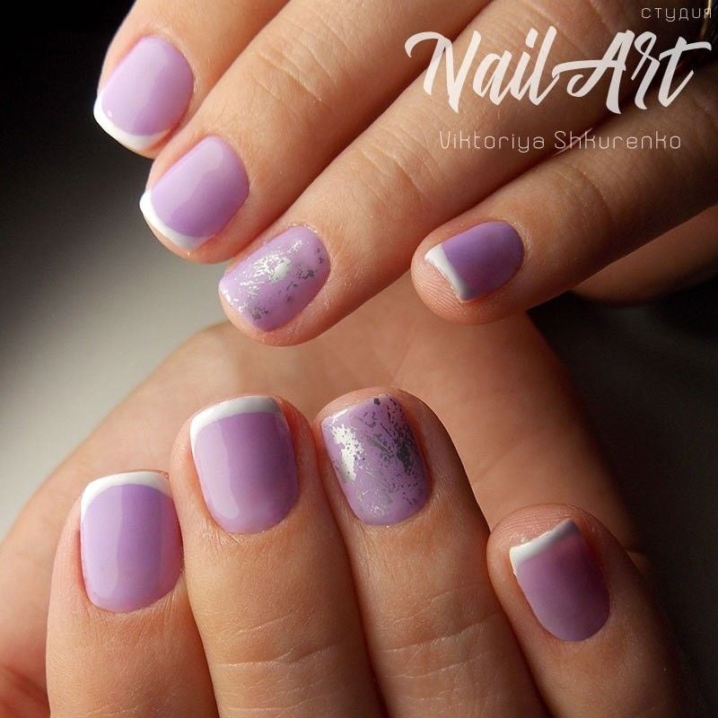 Манікюр на короткі нігті весна квадратні, фото - Нігтьова студія Nail Art