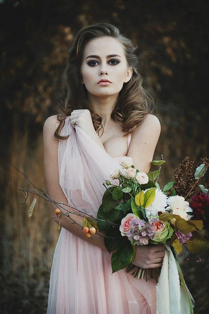 Фотосесія на природі ніжна у сукні, фото - Візажист Елена Беленко