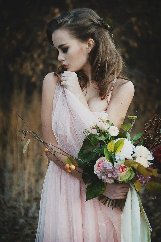 Фотосесія на природі ніжна у сукні, фото - Візажист Елена Беленко