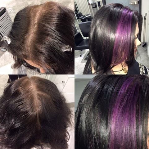 Окрашивание передних прядей мелирование колорирование, фото - Салон красоты Valesta