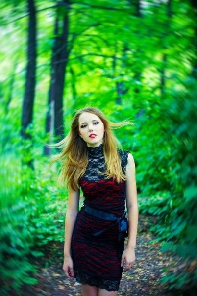 Фотосесія на природі у лісі сукні, фото - Візажист Ирина Паливода