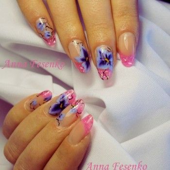 Наращивание декоративный арт-френч
                    Майстер манікюру Анна Фесенко Кривий Ріг