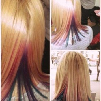 Скрытое окрашивание сложное блонд, фото - Парикмахер Анна Полищук