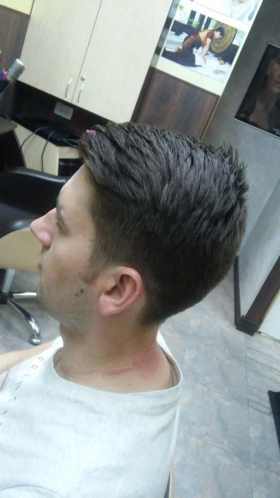 Чоловіча стрижка на коротке волосся модна, фото - Перукар Елена Григорьева