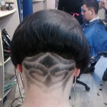 Рисунок на волосах (hair tattoo)