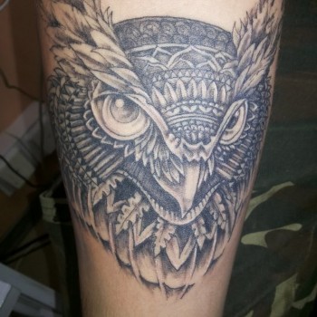 Тату для хлопців на передпліччі чорно-білі, фото - Тату салон TattooArt