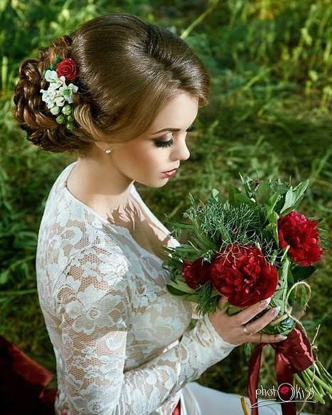 Фотосесія на природі весільна з букетом, фото - Перукар Елена Роденко
