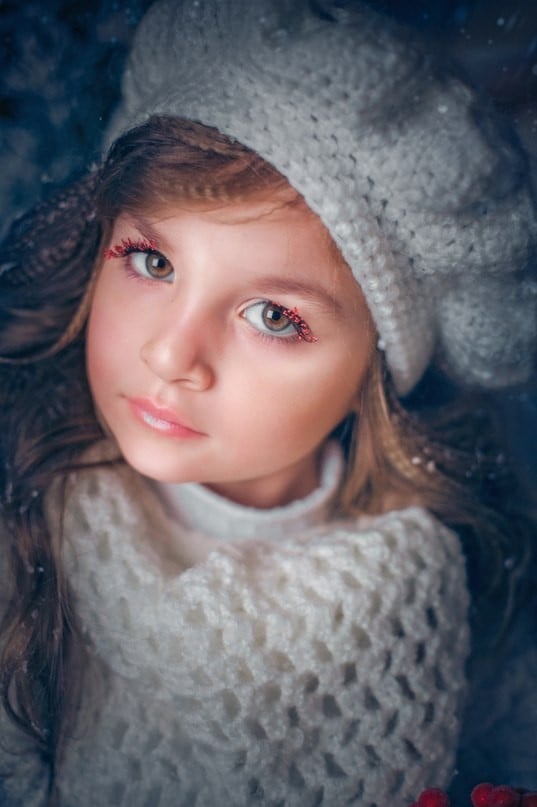 Зимова фотосесія дитяча ніжна, фото - Візажист Елена Громова