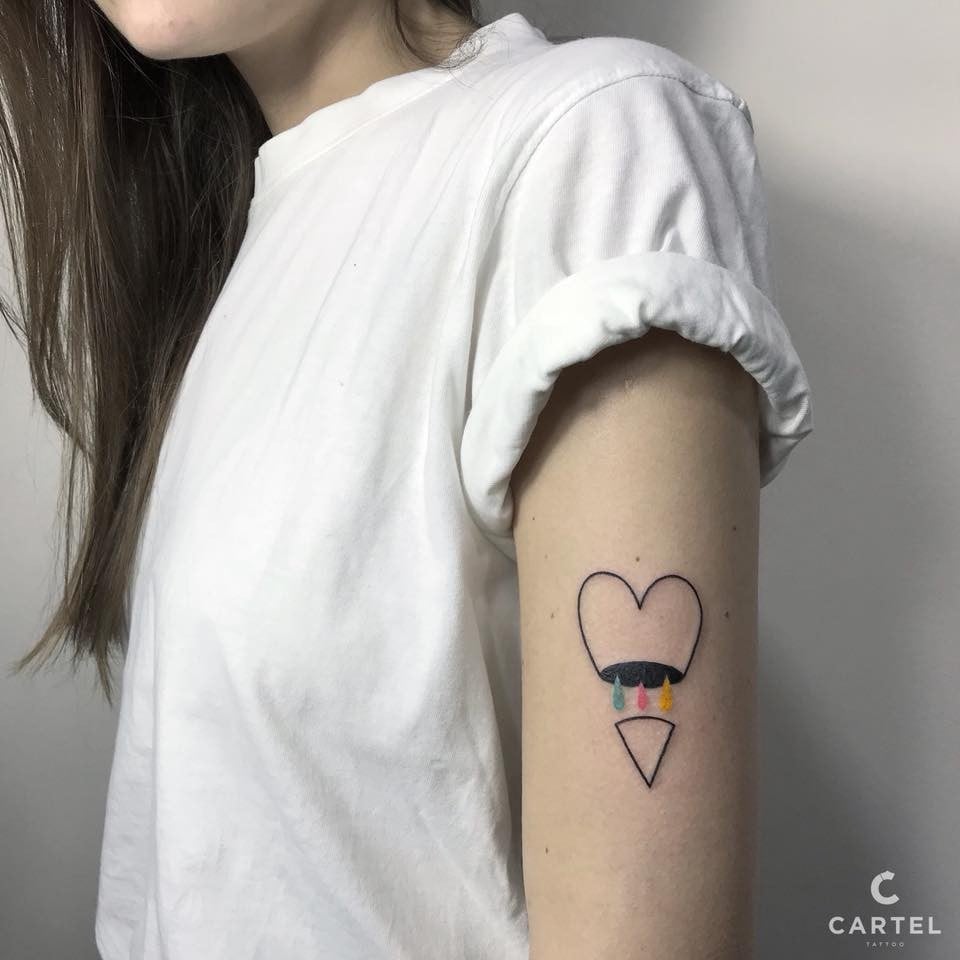 Женские на руке цветные, фото - Тату салон Cartel Tattoo