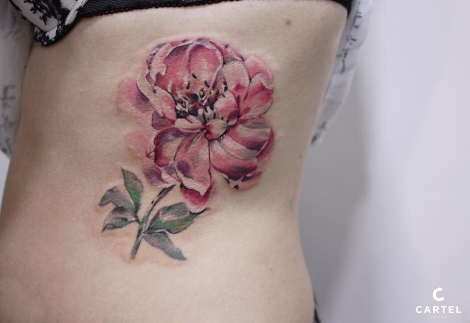 Для дівчат кольорові акварель, фото - Тату салон Cartel Tattoo