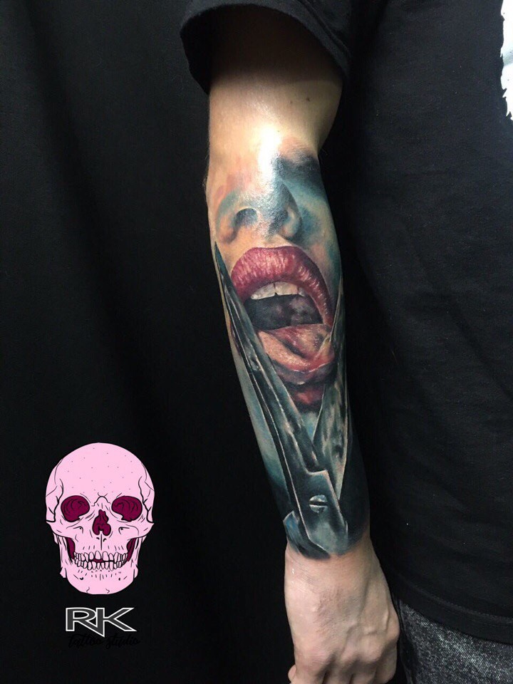 Мужские рукав цветные, фото - Тату салон RK Tattoo Studio