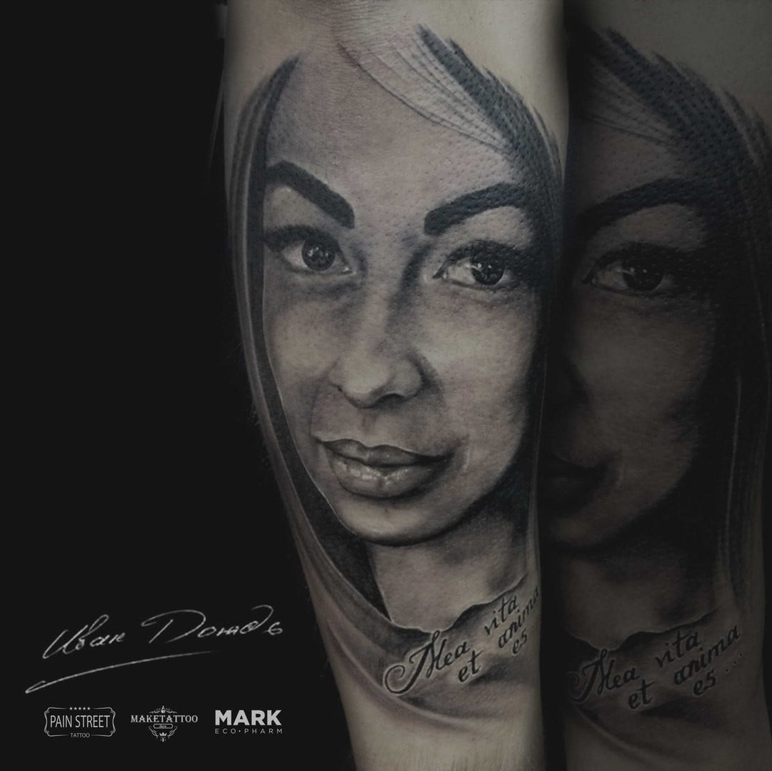 Для хлопців на передпліччі реалізм, фото - Тату майстер Иван Дождь