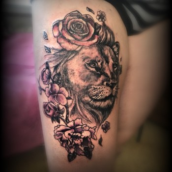 Тату для дівчат троянда кольорові, фото -  Светлана Коваленко