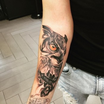 Тату мужские на предплечье цветные, фото -  Дима Кучеренко