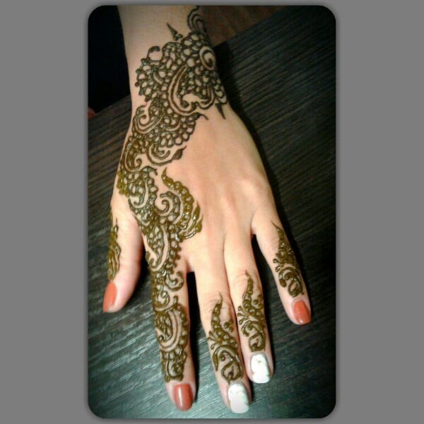 Для дівчат на пальцях хною, фото - Тату майстер Анна Булгакова