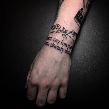 Тату на запястье роза черно-белые, фото - Тату мастер Осинская Екатерина