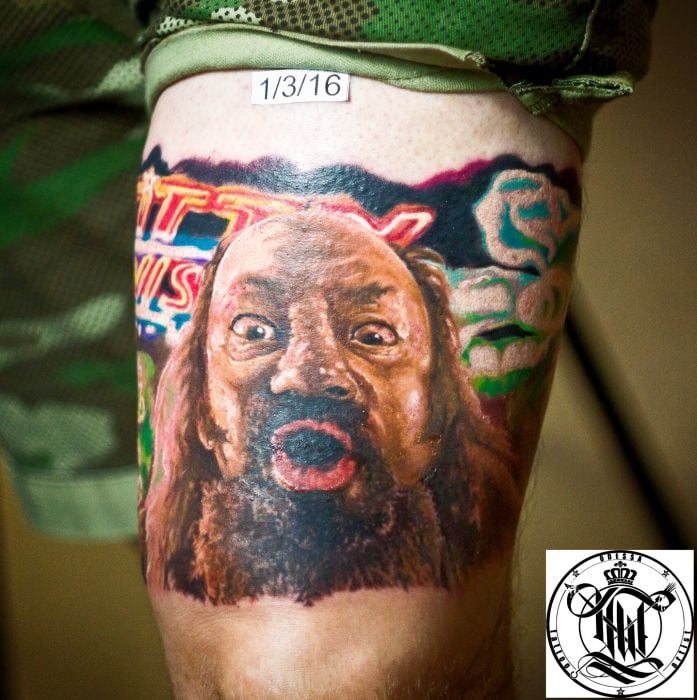 Для хлопців на нозі кольорові, фото - Тату майстер Юрий Ют