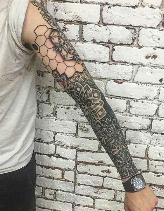 Ornamental tattoo, фото - Тату майстер Александр Дубровин