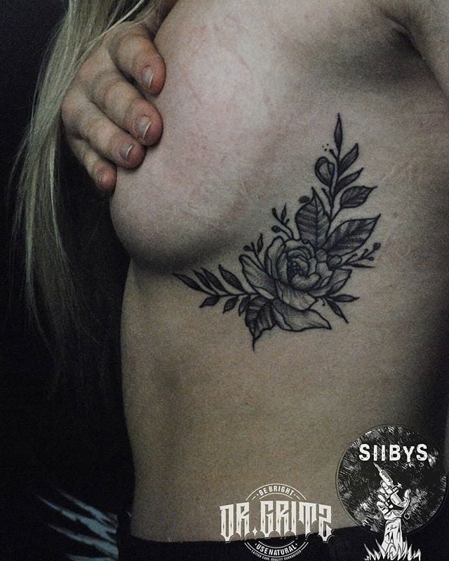 Женские роза черно-белые, фото - Тату мастер Дмитрий Сладкий