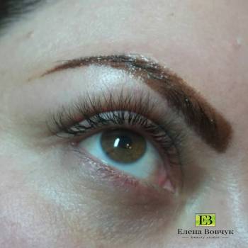 Брови хна, ресницы 2Д объем