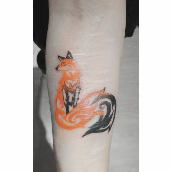 Тату для дівчат на передпліччі кольорові, фото - Тату майстер Диана Бондаренко