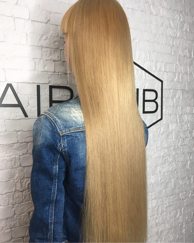 Стрижка на длинные волосы с челкой укладка волос, фото -  HAIR HUB OD