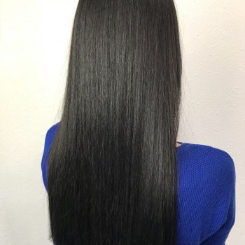 Женская стрижка цвет волос брюнет черные волосы, фото -  Look At Me beauty studio