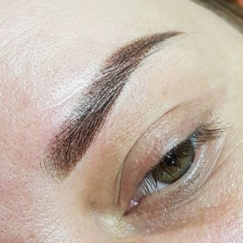 Татуаж брів пудрове напилення, фото - салон краси Студія краси Оксани Ілечко