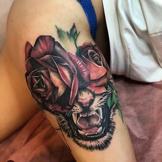 Для дівчат кольорові реалізм, фото - Тату салон Lorizen Tattoo