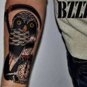 Тату для хлопців на передпліччі кольорові, фото - Тату салон Street 13