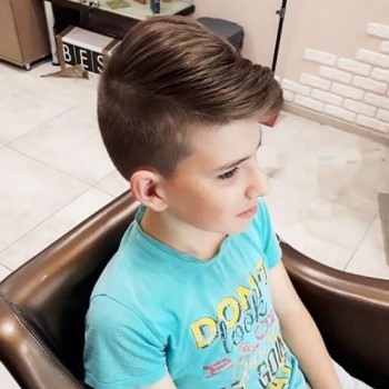 Стрижка для мальчика детская оформление бровей, фото -  Dazzling Salon
