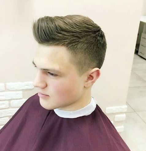 Чоловіча стрижка на коротке волосся фейд, фото -  Dazzling Salon