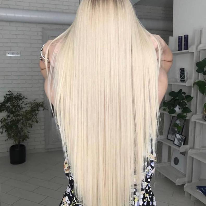 Стрижка на длинные волосы укладка волос блонд, фото -  O.L.Beauty