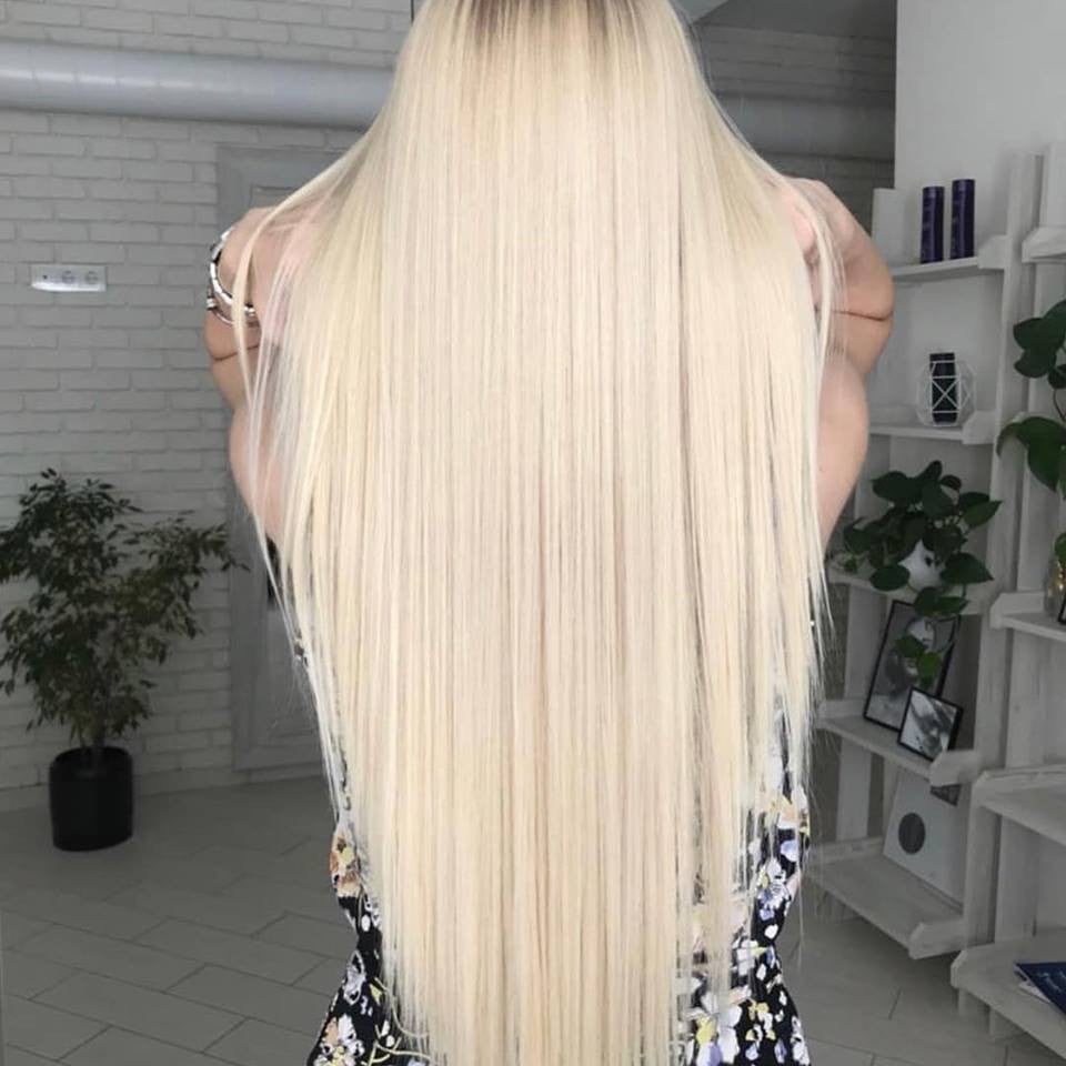 Стрижка на длинные волосы укладка волос блонд, фото -  O.L.Beauty