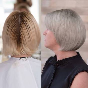 Женская стрижка окрашивание волос, фото -  Pivot Point by Elvira Privalova