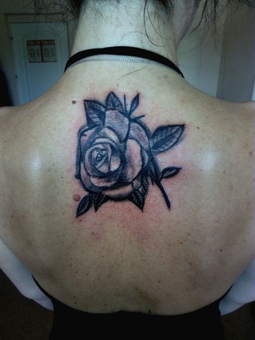 Женские роза черно-белые, фото - Тату мастер Максим Любезный