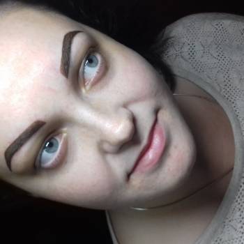 Бровки в технике теневая растушевка