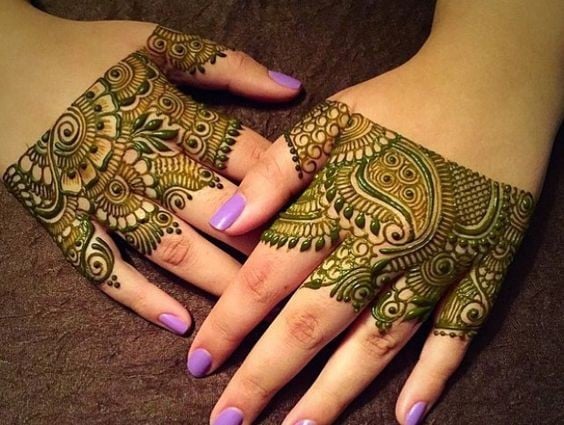 Женские на пальцах хной, фото - Тату мастер Елена