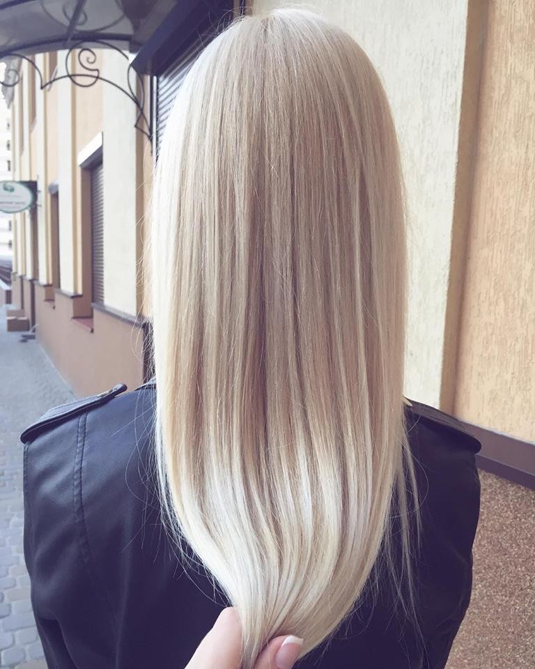 Стрижка на длинные волосы укладка блонд, фото -  Cataleya Beauty Studio