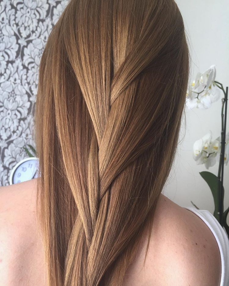 Стрижка на длинные волосы укладка волос карамельный цвет, фото -  Cataleya Beauty Studio